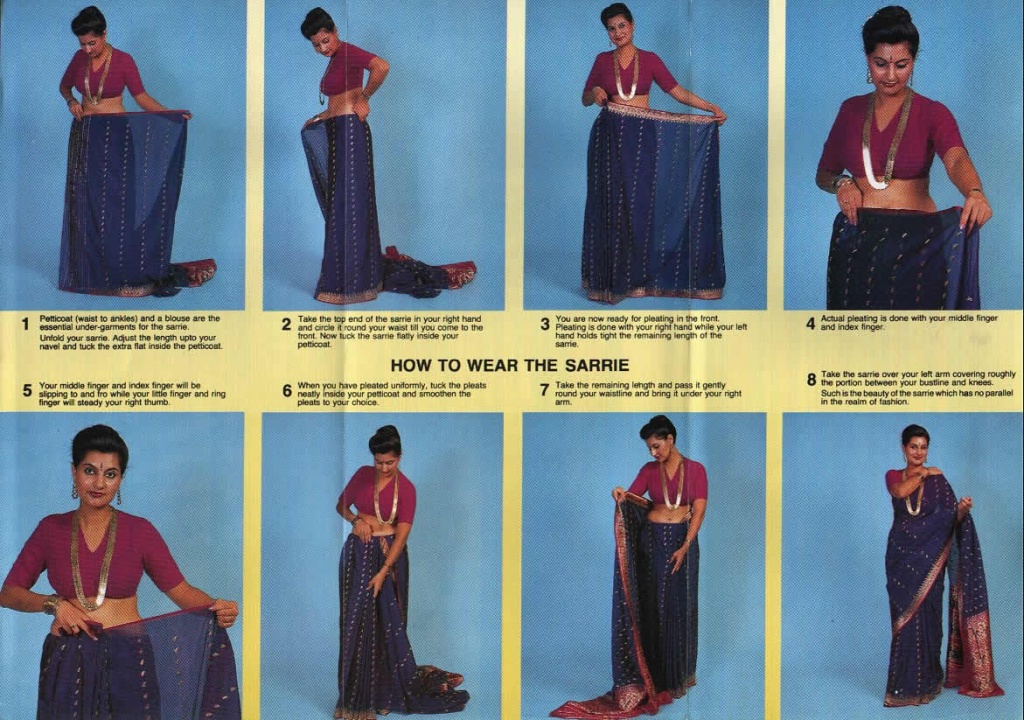 photo comment coudre un sari indien