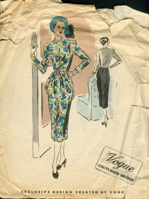 patron couture gratuit robe 1950