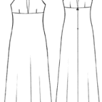patron couture robe longue