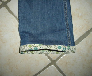 tuto couture ourlet jean